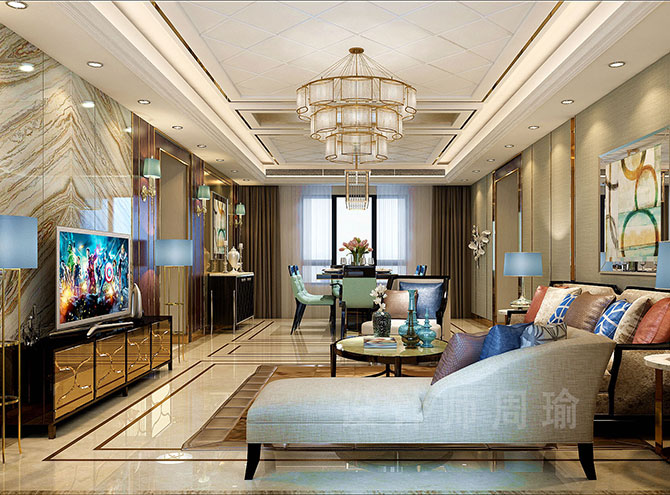 美女喷射白世纪江尚三室两厅168平装修设计效果欣赏
